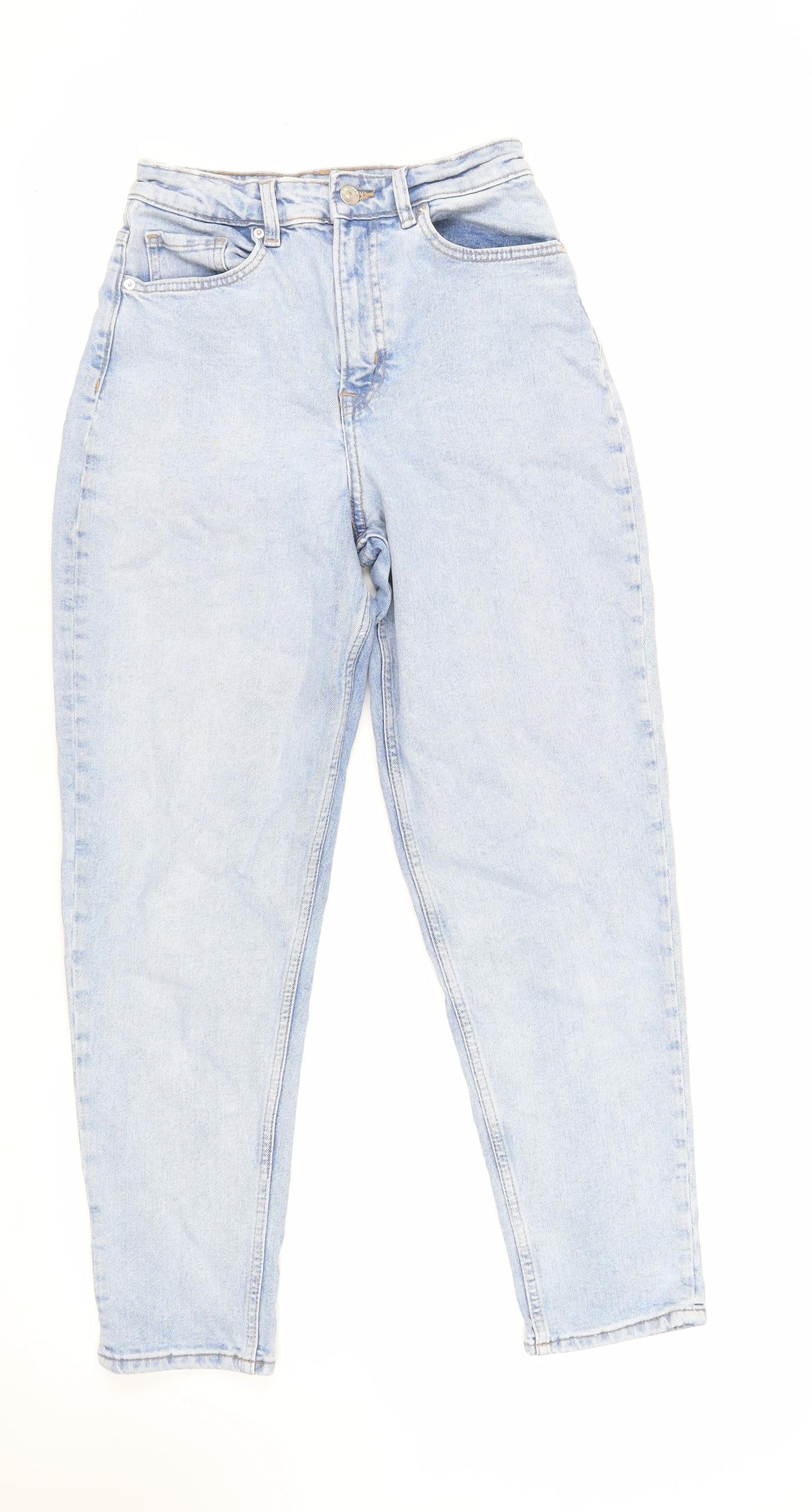 Womens UK Size 10 H&M Regular Fit Tapered Blue Jeans
