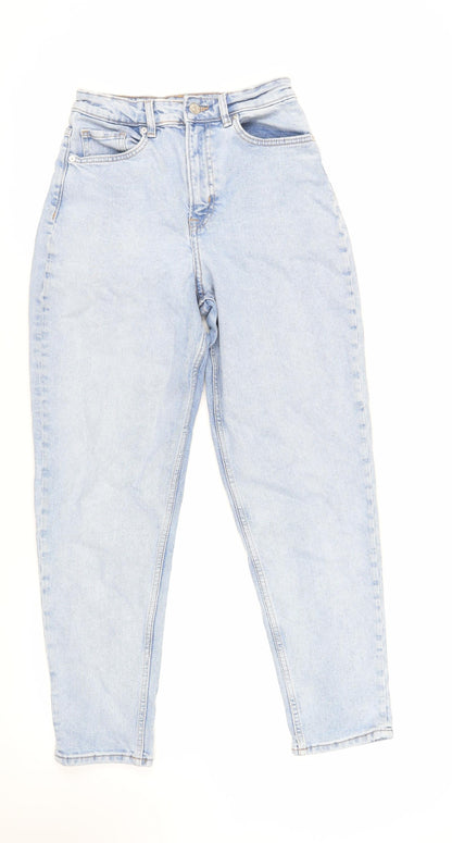 Womens UK Size 10 H&M Regular Fit Tapered Blue Jeans