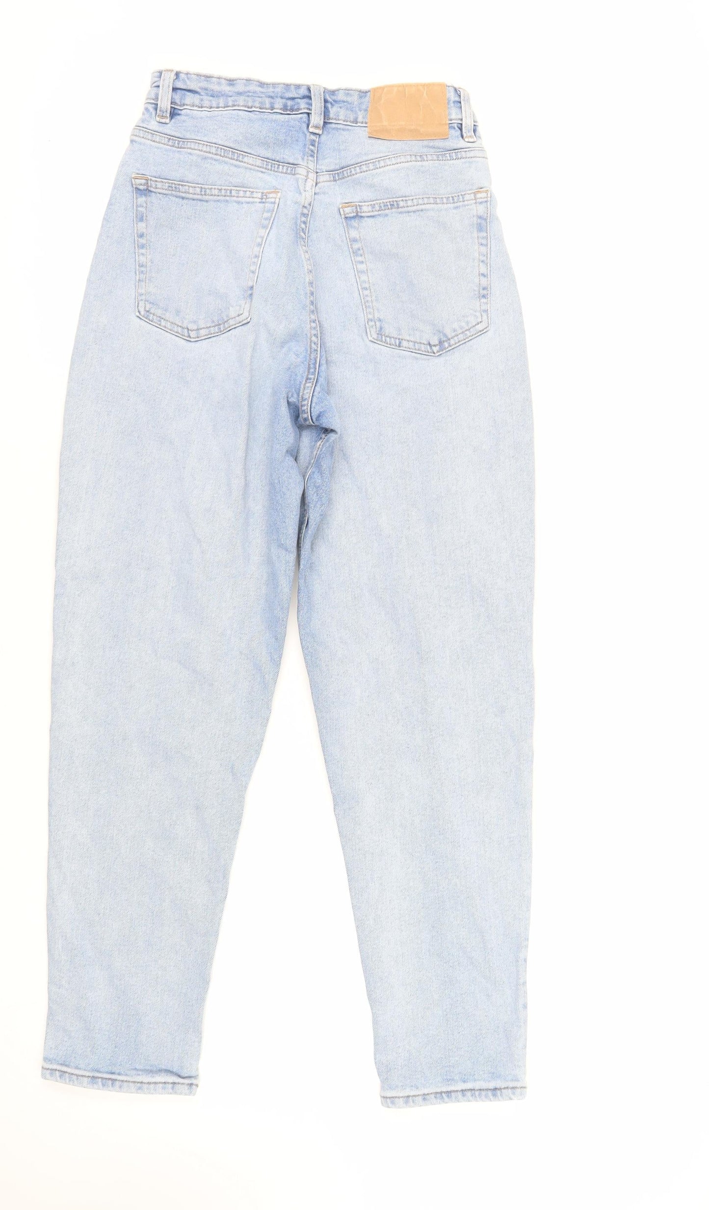 Womens UK Size 10 H&M Regular Fit Tapered Blue Jeans