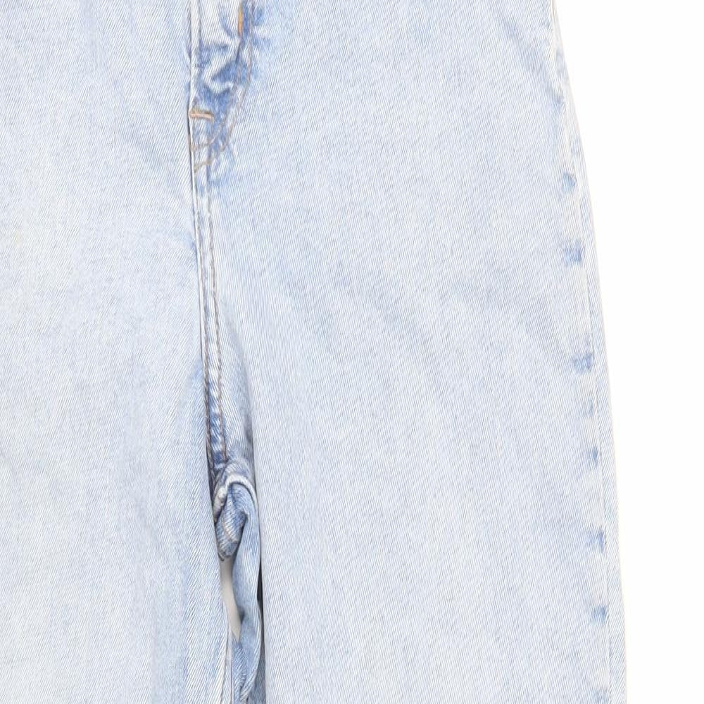 Womens UK Size 10 H&M Regular Fit Tapered Blue Jeans