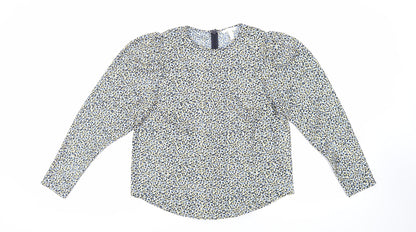 Womens UK Size M H&M Blue Basic Blouse