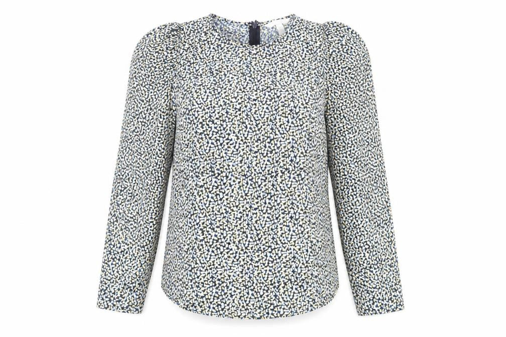 Womens UK Size M H&M Blue Basic Blouse
