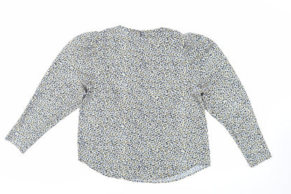 Womens UK Size M H&M Blue Basic Blouse