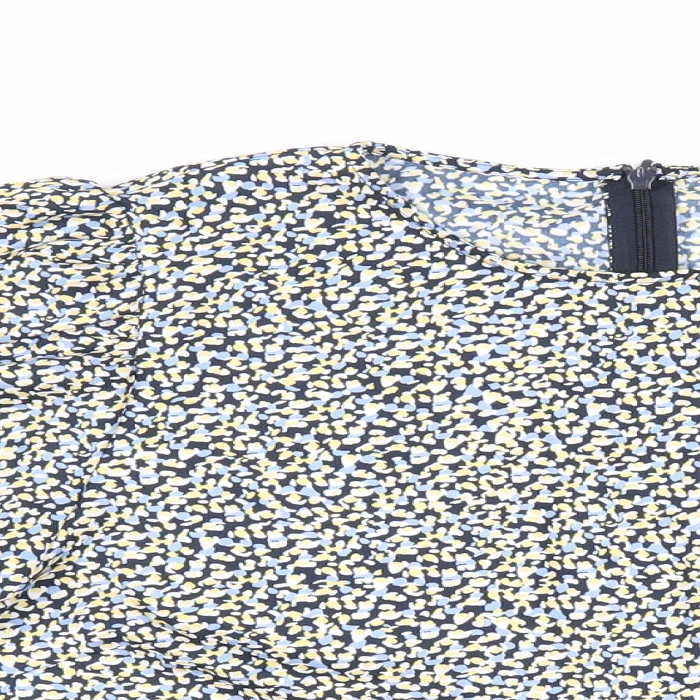 Womens UK Size M H&M Blue Basic Blouse