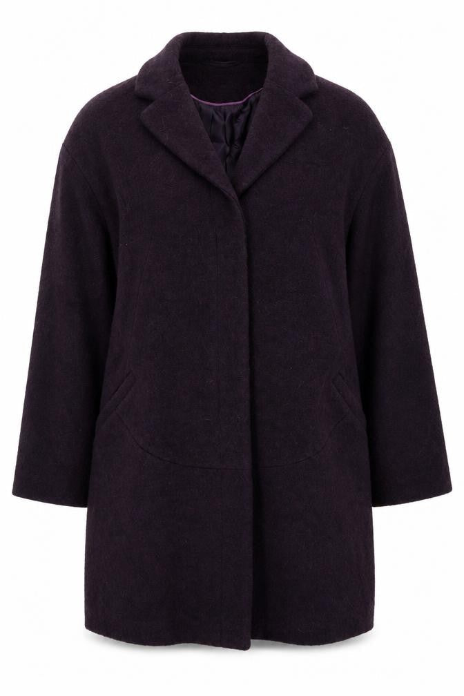 Womens UK Size 16 Per Una Purple Overcoat