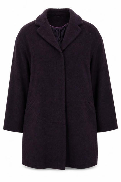 Womens UK Size 16 Per Una Purple Overcoat