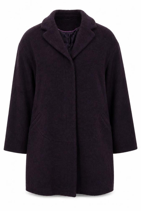 Womens UK Size 16 Per Una Purple Overcoat