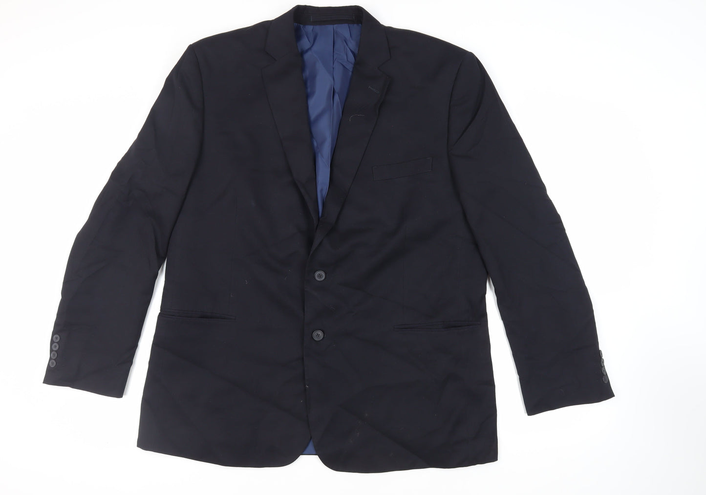 Mens UK Size 48 Marks and Spencer Regular Blue Suit Jacket