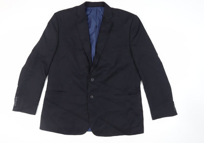 Mens UK Size 48 Marks and Spencer Regular Blue Suit Jacket