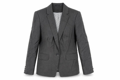 Marks & Spencer Womens Grey Jacket Blazer Size 14 Button