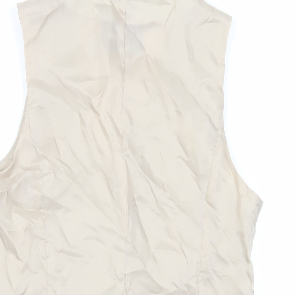 ASOS Mens Green Polyester Jacket Suit Waistcoat Size 34 Regular