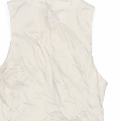 ASOS Mens Green Polyester Jacket Suit Waistcoat Size 34 Regular