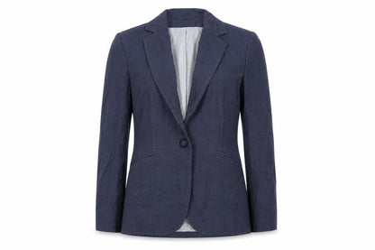 Next Womens Blue Jacket Blazer Size 6 Button