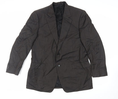 Mens UK Size 42 Canali Regular Brown Suit Jacket
