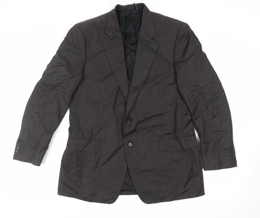 Mens UK Size 42 Canali Regular Brown Suit Jacket