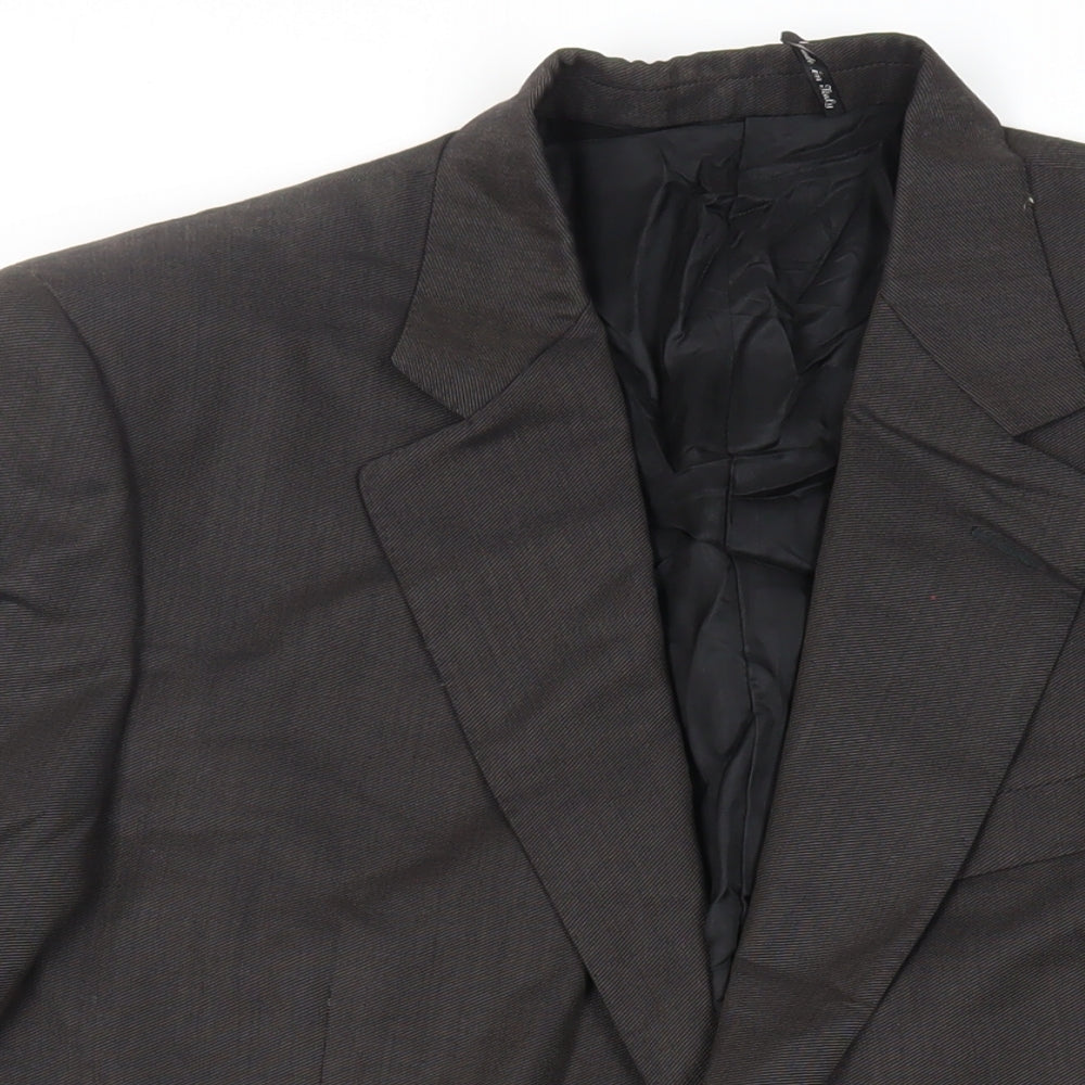 Mens UK Size 42 Canali Regular Brown Suit Jacket