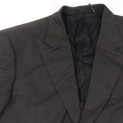 Mens UK Size 42 Canali Regular Brown Suit Jacket