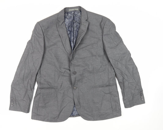 Mens UK Size 44 Scott & Taylor Regular Grey Suit Jacket