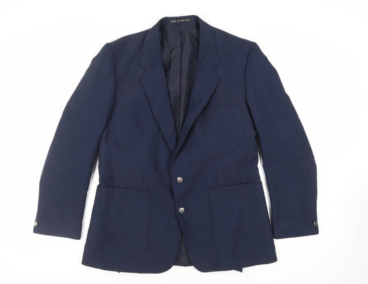 Mens UK Size 42 Greenwoods Regular Blue Suit Jacket