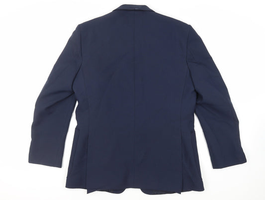Mens UK Size 42 Greenwoods Regular Blue Suit Jacket