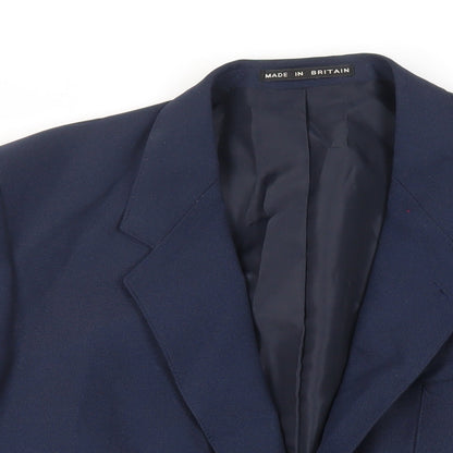 Mens UK Size 42 Greenwoods Regular Blue Suit Jacket