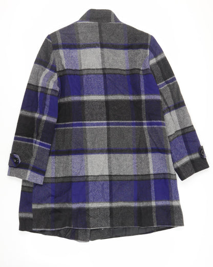 Womens UK Size 16 Debenhams Blue Overcoat