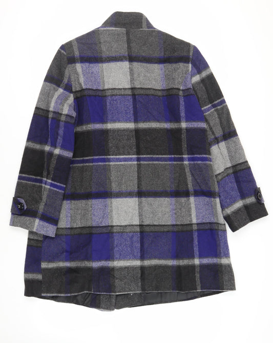 Womens UK Size 16 Debenhams Blue Overcoat