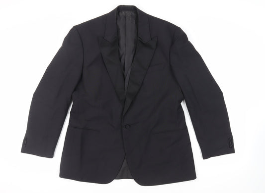 Mens UK Size 42 WILVORST Regular Black Suit Tuxedo