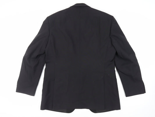 Mens UK Size 42 WILVORST Regular Black Suit Tuxedo