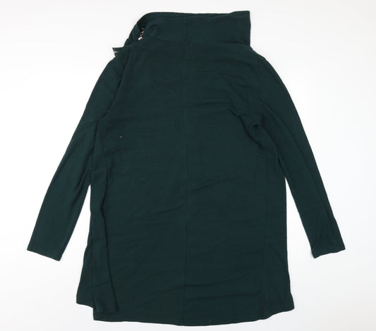 Apricot Womens Green Polyester A-Line Size 14 Mock Neck Pullover
