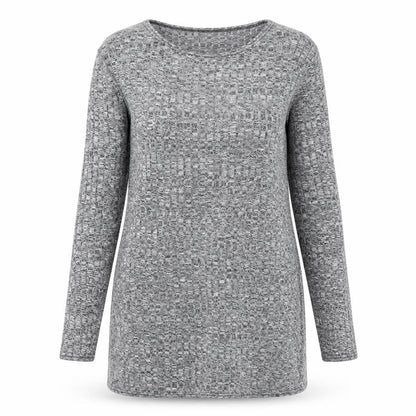 Impossible Womens Grey Polyester Bodycon Size XL Round Neck Pullover