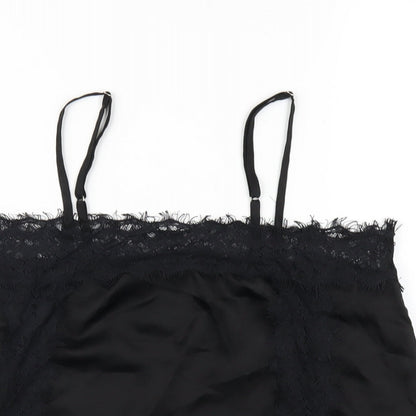 Womens UK Size 8 Missguided Black Camisole T-Shirt