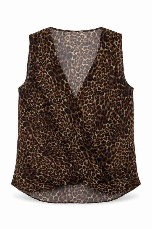 Womens UK Size 14 New Look Brown Basic Blouse