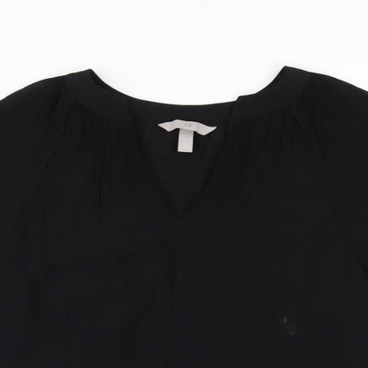 Womens UK Size S H&M Black Basic T-Shirt