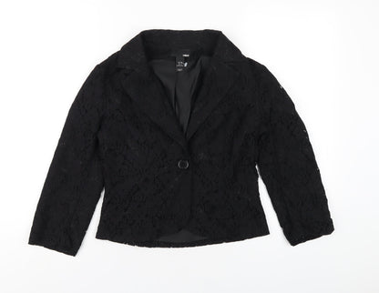 Womens UK Size 8 H&M Black Jacket