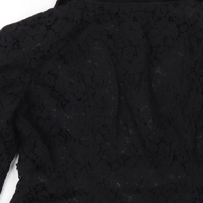 Womens UK Size 8 H&M Black Jacket
