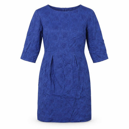 Dickins & Jones Womens Blue Cotton A-Line Size 12 Round Neck Zip