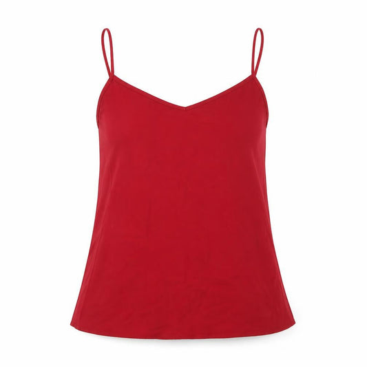Womens UK Size 8 New Look Red Camisole T-Shirt