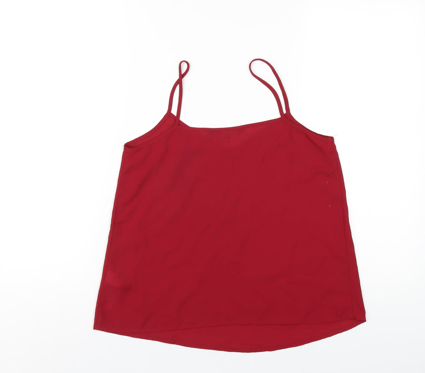 Womens UK Size 8 New Look Red Camisole T-Shirt