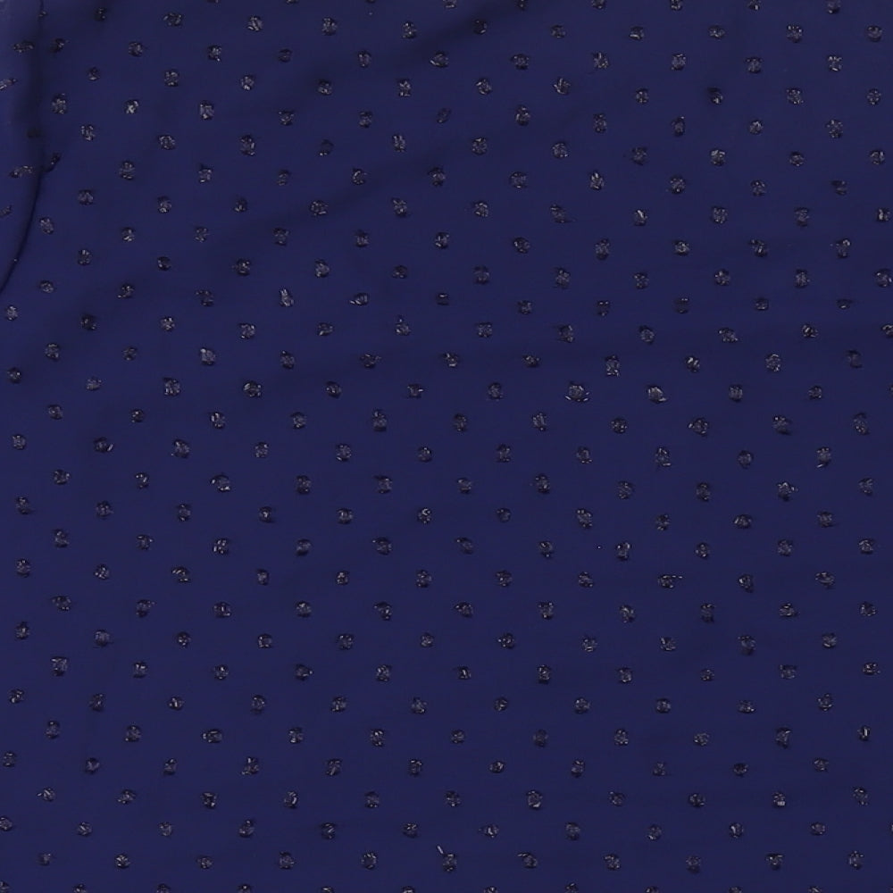 Bonmarché Womens Blue Polyester Basic Blouse Size 26 Round Neck