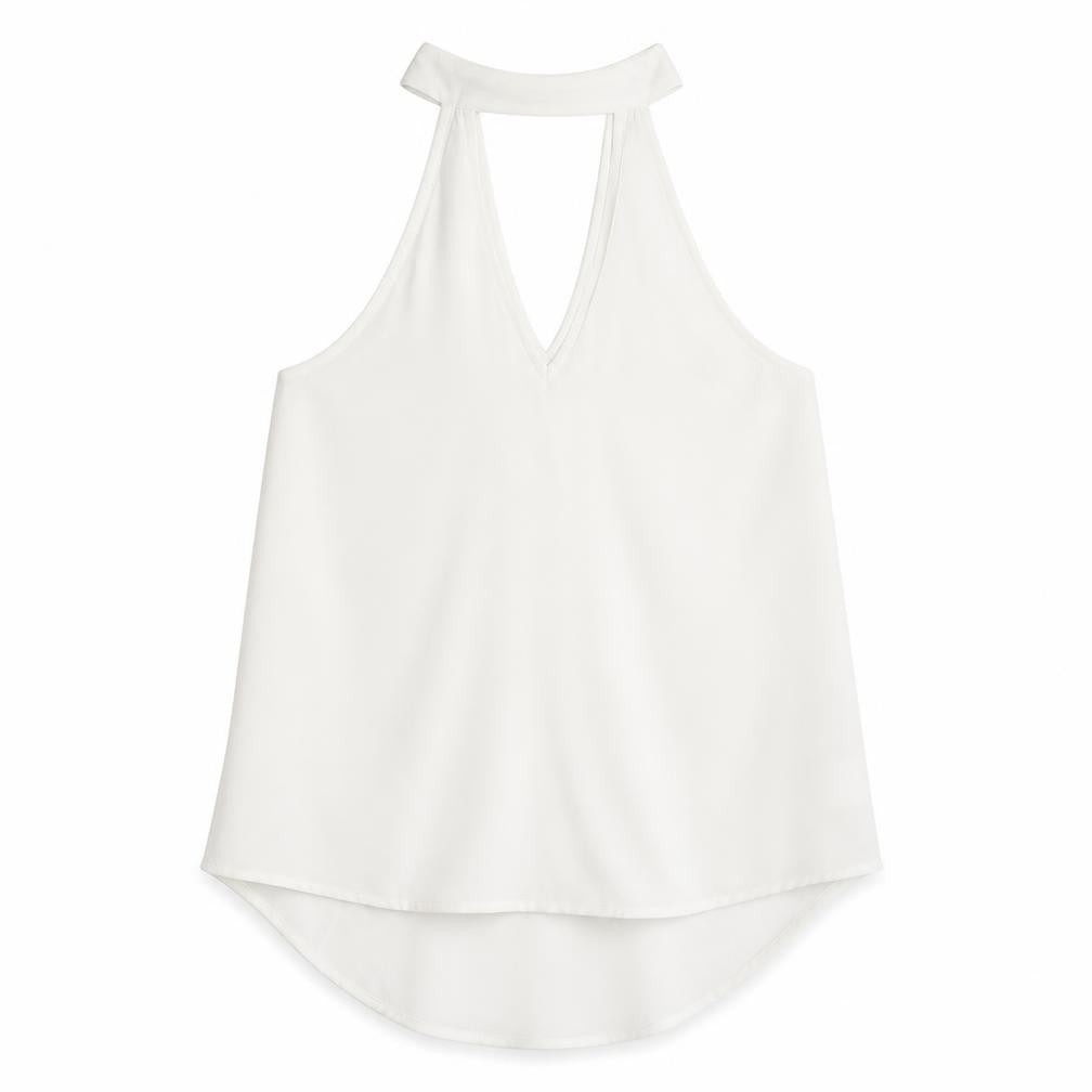 Womens UK Size M Love & Other Things White Basic T-Shirt