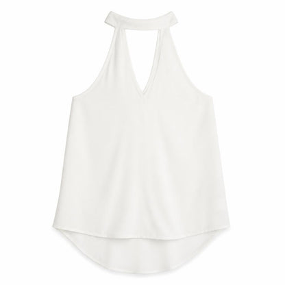 Womens UK Size M Love & Other Things White Basic T-Shirt