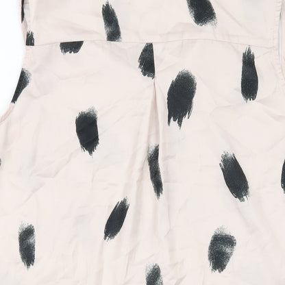 Womens UK Size 12 H&M Pink Basic Button-Up