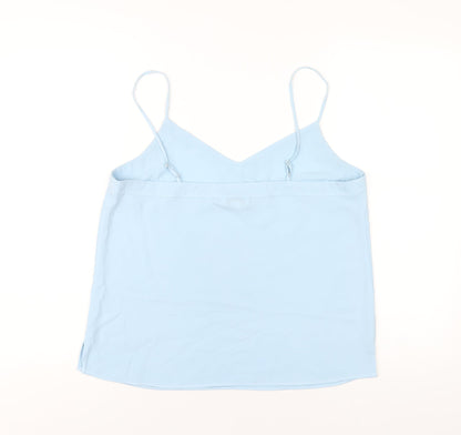 Womens UK Size 12 Topshop Blue Camisole T-Shirt