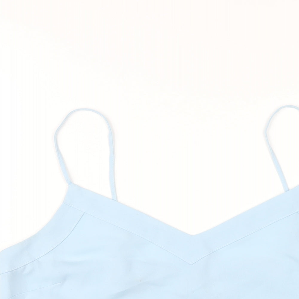 Womens UK Size 12 Topshop Blue Camisole T-Shirt