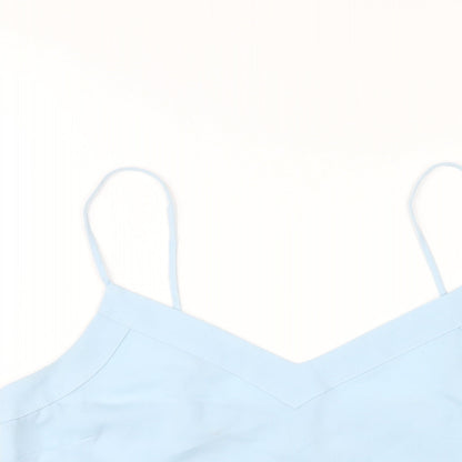 Womens UK Size 12 Topshop Blue Camisole T-Shirt