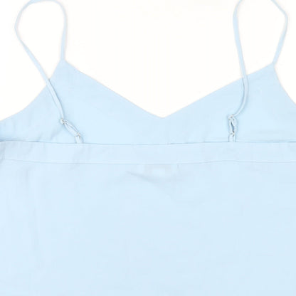 Womens UK Size 12 Topshop Blue Camisole T-Shirt