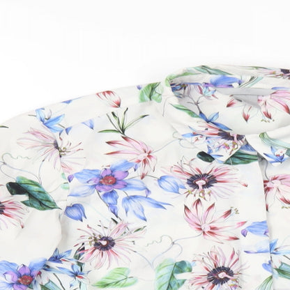Womens UK Size 6 H&M Multicoloured Basic Button-Up