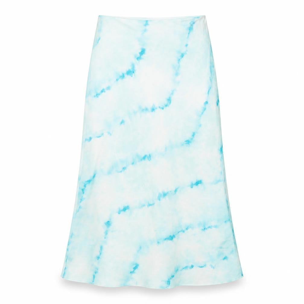 Womens UK Size M Bershka A-Line Satin Skirt