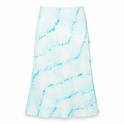 Womens UK Size M Bershka A-Line Satin Skirt